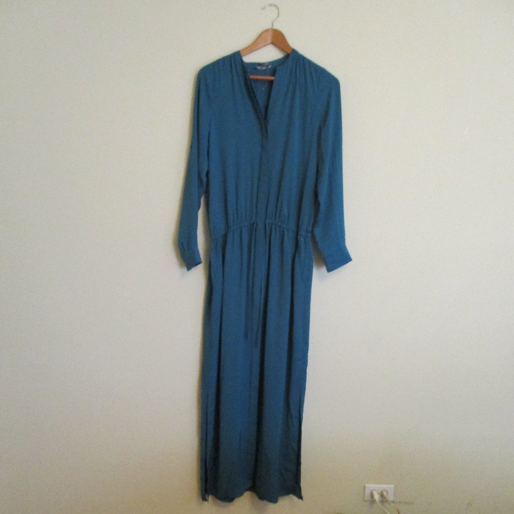 Silk, Teal green maix dress